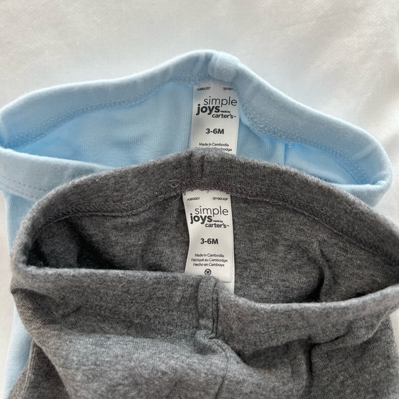 2-pack simple joys by Carter’s 3-6M pants - Picture 2 of 2